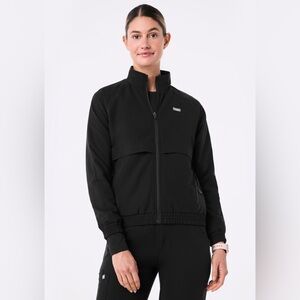 Figs Sydney Scrub Jacket - Black 2XL